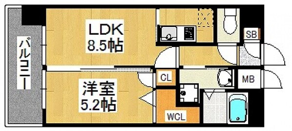 呉服町駅 徒歩12分 7階の物件間取画像